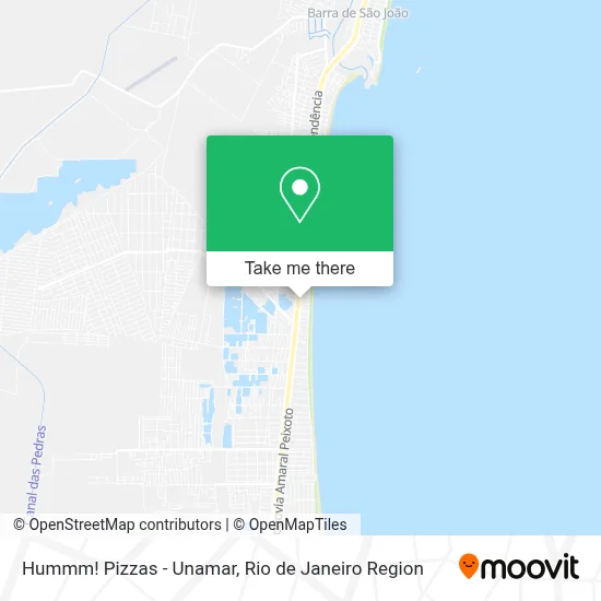 Hummm! Pizzas - Unamar map