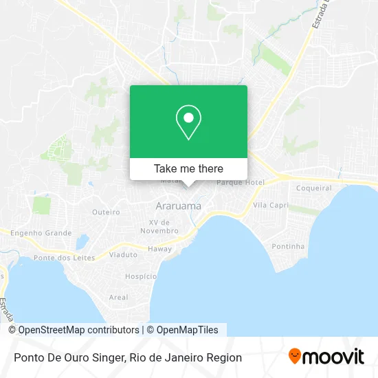Ponto De Ouro Singer map