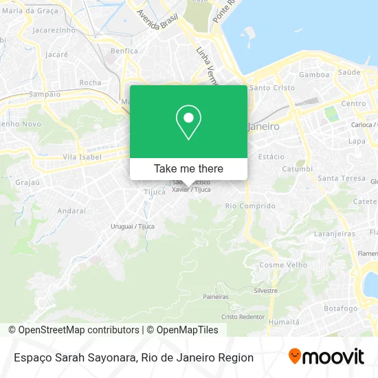 Espaço Sarah Sayonara map