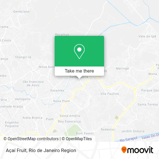 Açaí Fruit map