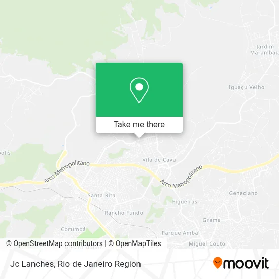Jc Lanches map