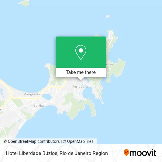 Hotel Liberdade Búzios map