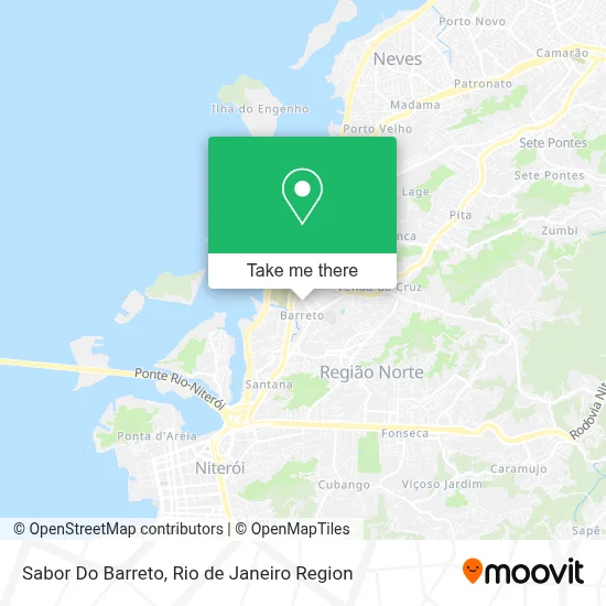 Sabor Do Barreto map