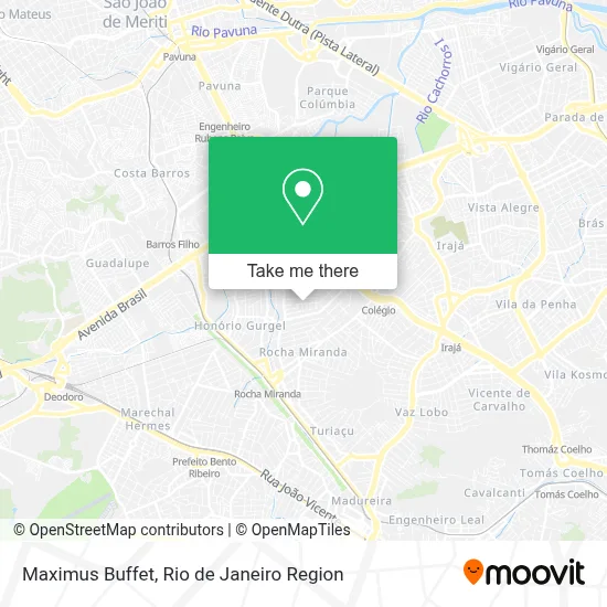 Maximus Buffet map