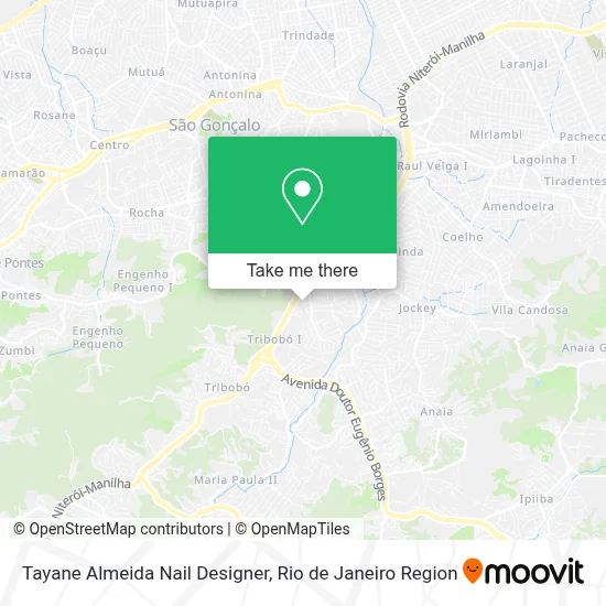 Tayane Almeida Nail Designer map