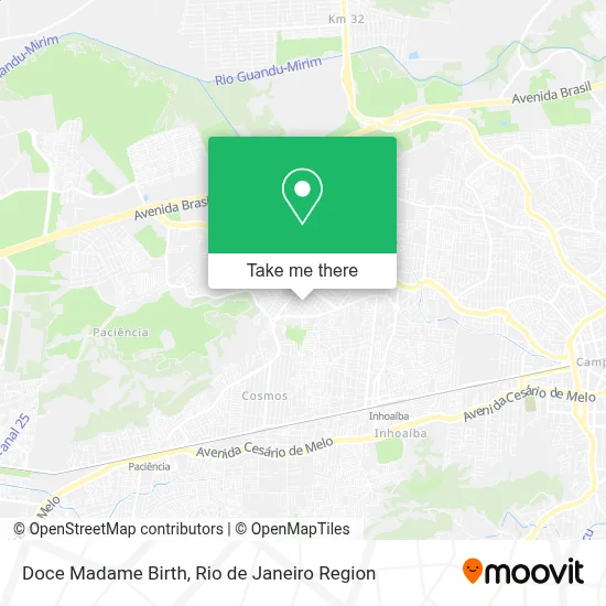 Doce Madame Birth map