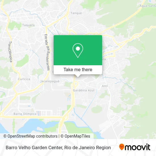 Barro Velho Garden Center map