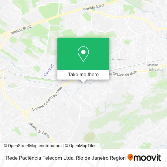 Rede Paciência Telecom Ltda map