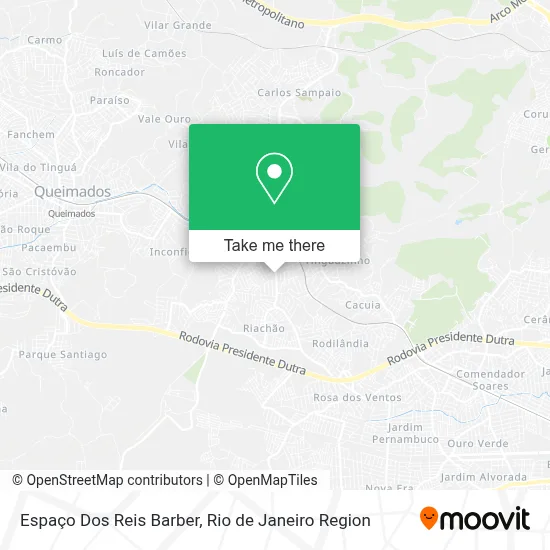 Espaço Dos Reis Barber map