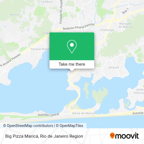 Big Pizza Maricá map