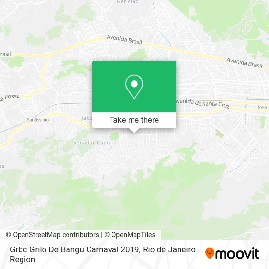 Grbc Grilo De Bangu Carnaval 2019 map