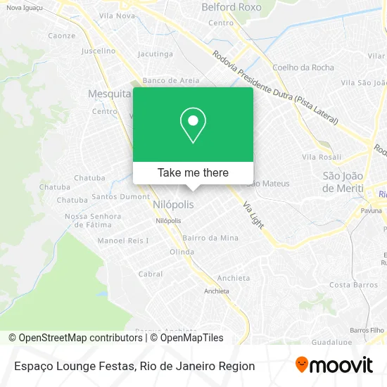 Espaço Lounge Festas map