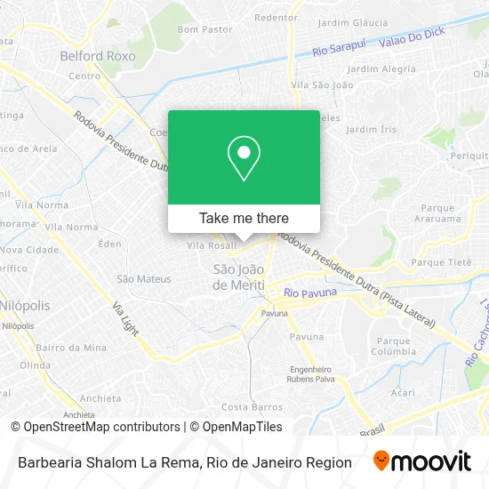 Barbearia Shalom La Rema map