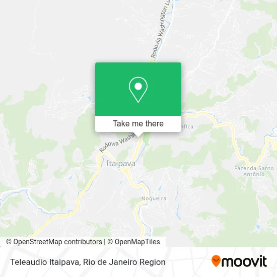 Teleaudio Itaipava map