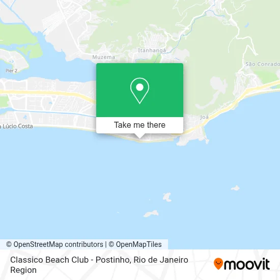 Classico Beach Club - Postinho map