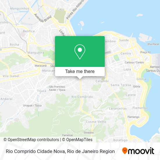 Rio Comprido Cidade Nova map