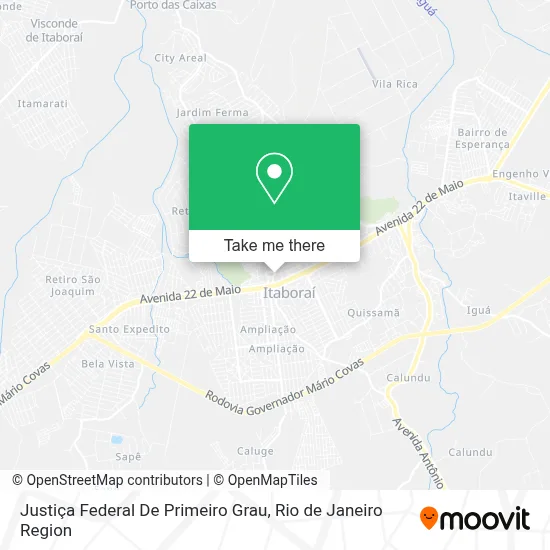 Justiça Federal De Primeiro Grau map