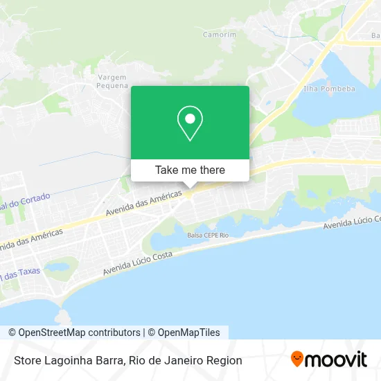 Store Lagoinha Barra map