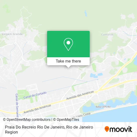 Praia Do Recreio Rio De Janeiro map