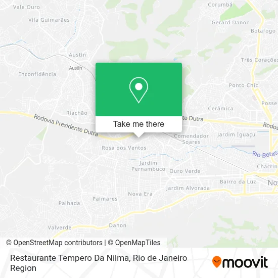 Restaurante Tempero Da Nilma map