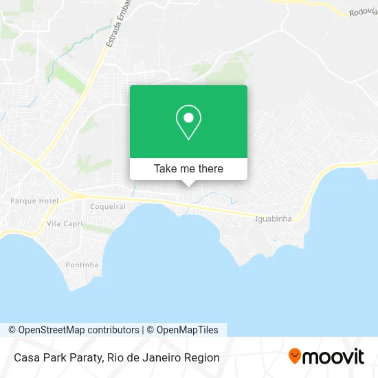 Casa Park Paraty map