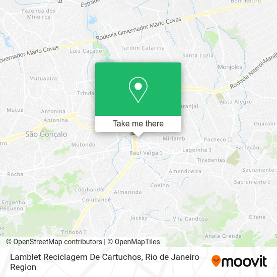 Lamblet Reciclagem De Cartuchos map