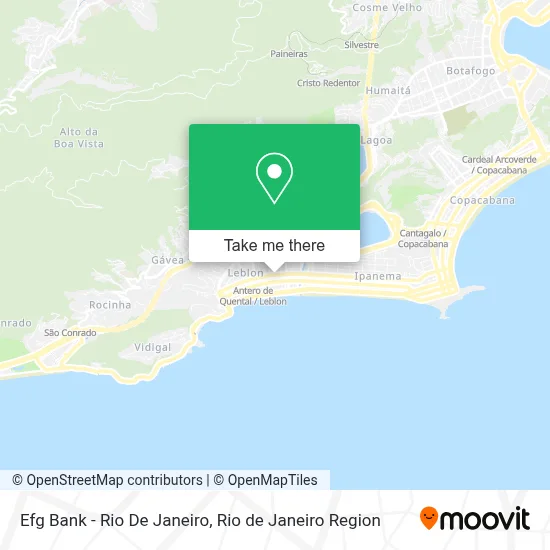 Efg Bank - Rio De Janeiro map