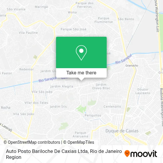Auto Posto Bariloche De Caxias Ltda map