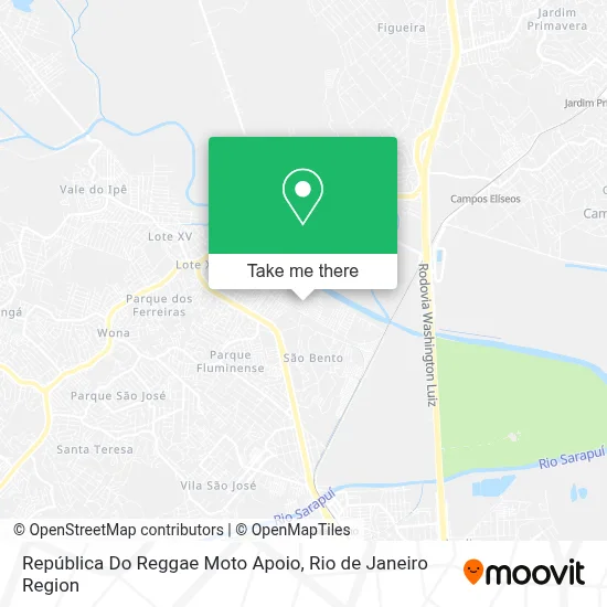 República Do Reggae Moto Apoio map