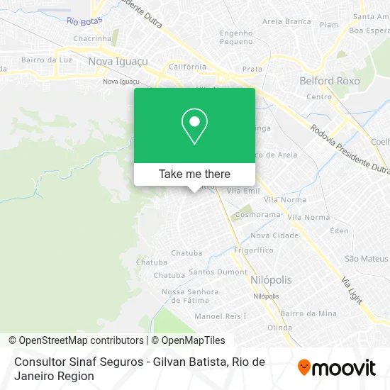 Consultor Sinaf Seguros - Gilvan Batista map