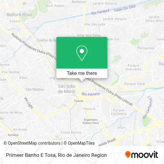 Primeer Banho E Tosa map