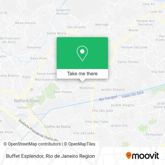 Buffet Esplendor map