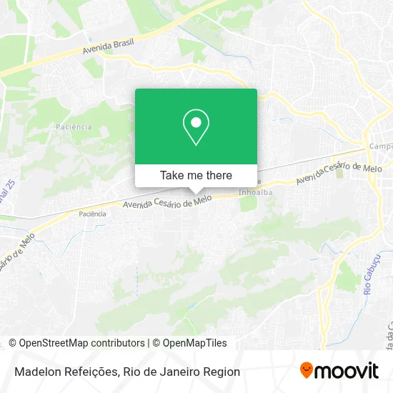 Madelon Refeições map