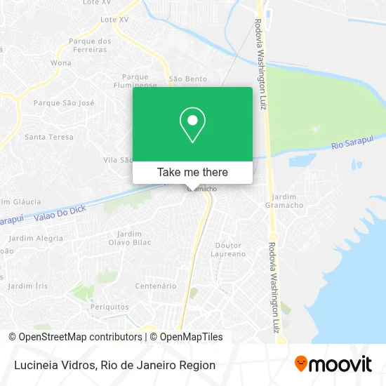 Lucineia Vidros map