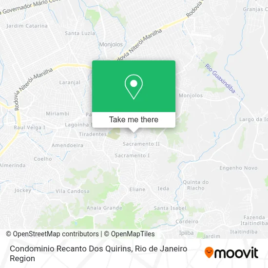Condominio Recanto Dos Quirins map