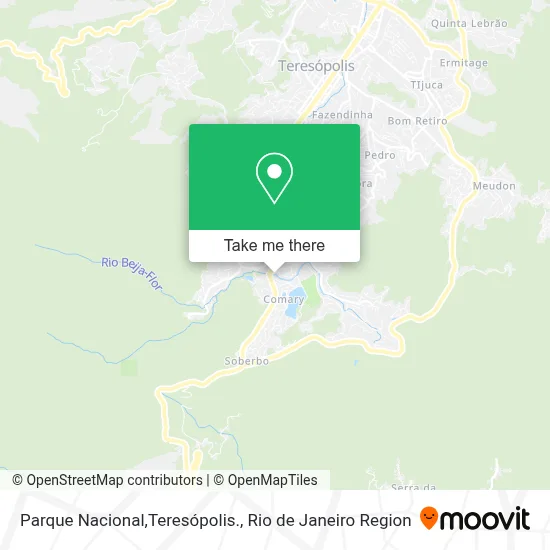 Parque Nacional,Teresópolis. map