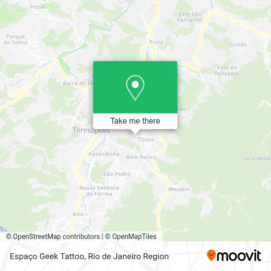 Espaço Geek Tattoo map