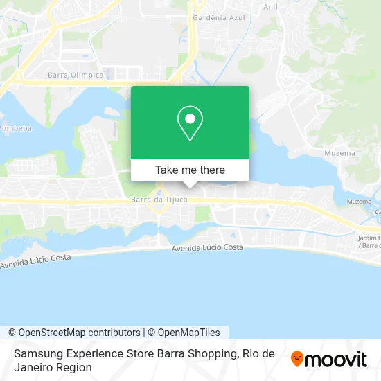 Samsung Experience Store Barra Shopping map