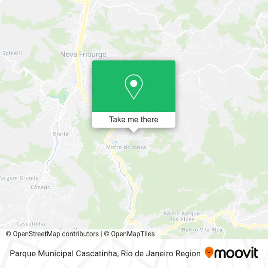 Parque Municipal Cascatinha map