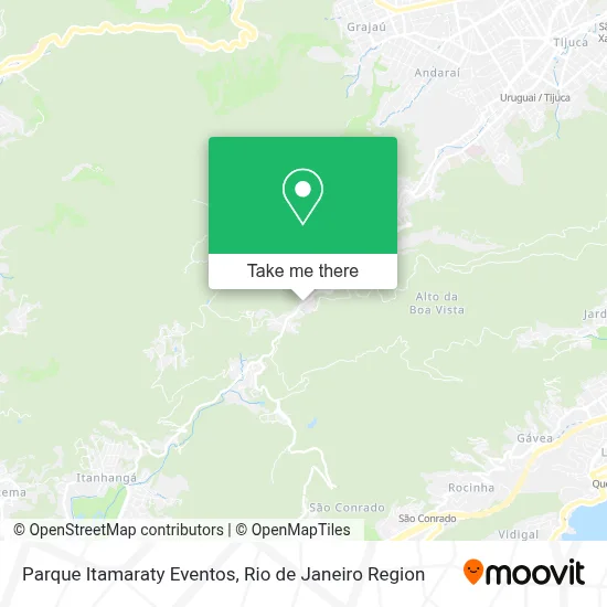 Parque Itamaraty Eventos map