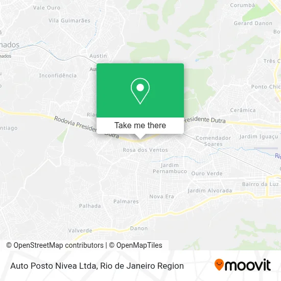 Auto Posto Nivea Ltda map