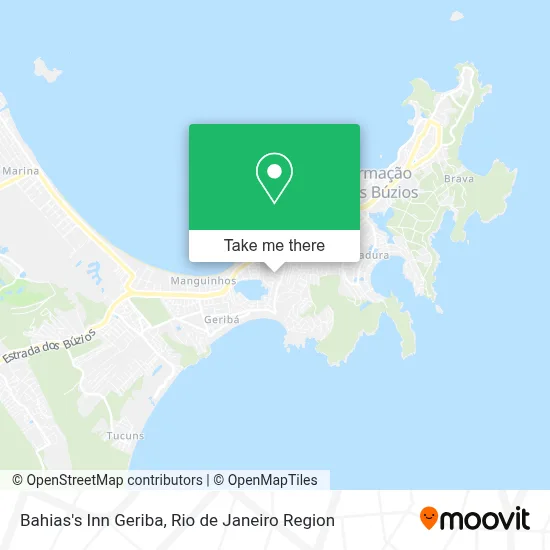 Bahias's Inn Geriba map