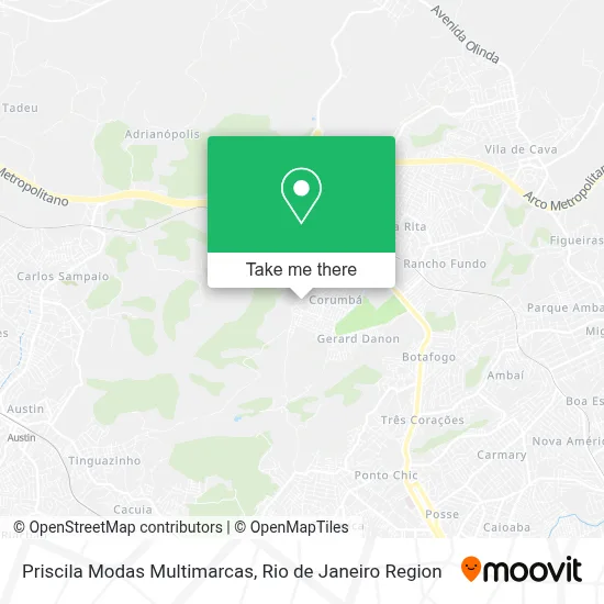 Priscila Modas Multimarcas map