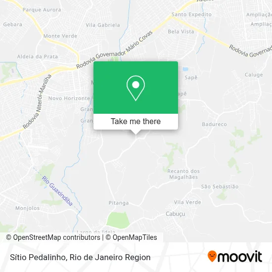 Sítio Pedalinho map