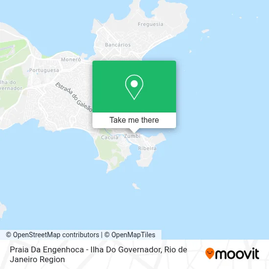 Praia Da Engenhoca - Ilha Do Governador map