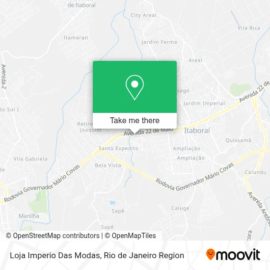 Loja Imperio Das Modas map