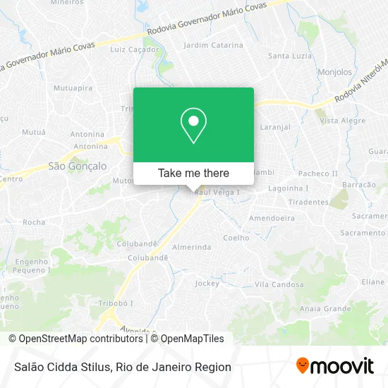 Salão Cidda Stilus map
