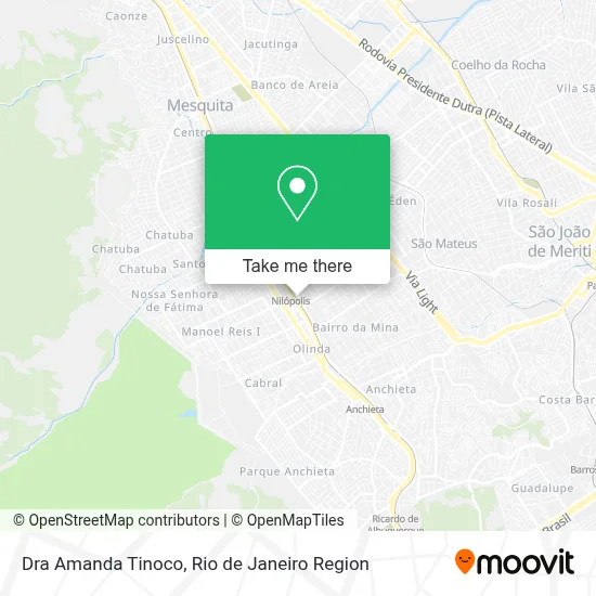 Dra Amanda Tinoco map