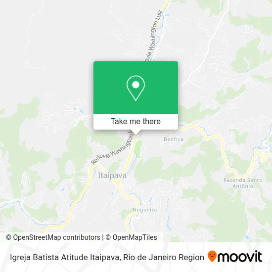 Igreja Batista Atitude Itaipava map