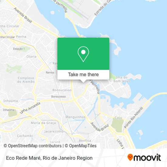 Eco Rede Maré map